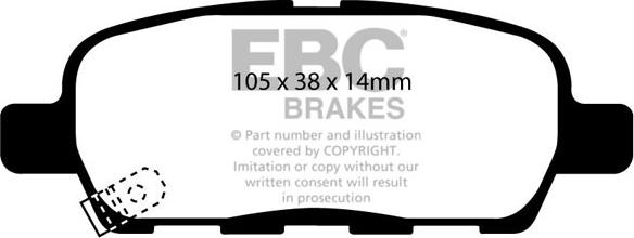 EBC Brakes DP31666C - Jarrupala, levyjarru inparts.fi