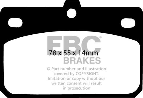 EBC Brakes DP166 - Jarrupala, levyjarru inparts.fi