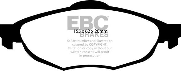 EBC Brakes DP21611 - Jarrupala, levyjarru inparts.fi