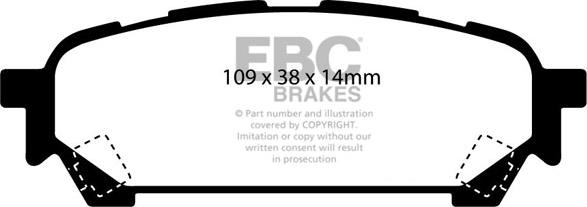 EBC Brakes DP41687R - Jarrupala, levyjarru inparts.fi