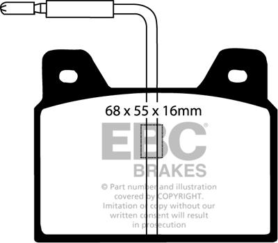 EBC Brakes DP163 - Jarrupala, levyjarru inparts.fi