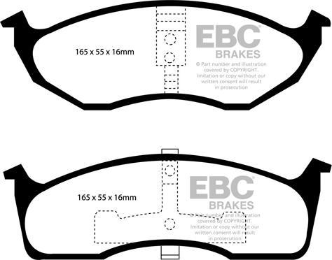 EBC Brakes DP1623 - Jarrupala, levyjarru inparts.fi