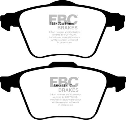 EBC Brakes DP21679 - Jarrupala, levyjarru inparts.fi