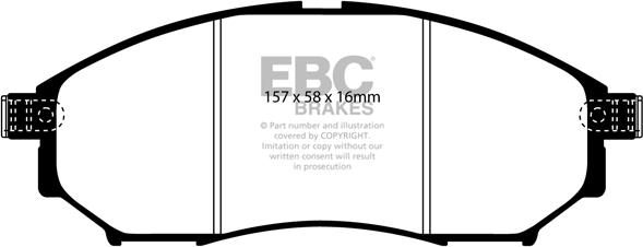 EBC Brakes DP1671 - Jarrupala, levyjarru inparts.fi