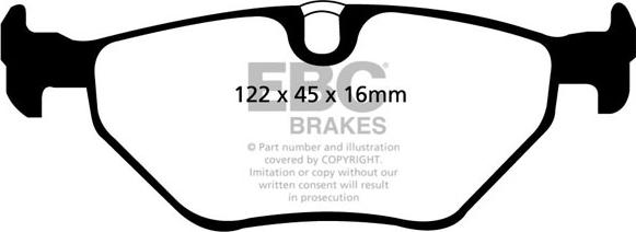 EBC Brakes DP41091R - Jarrupala, levyjarru inparts.fi