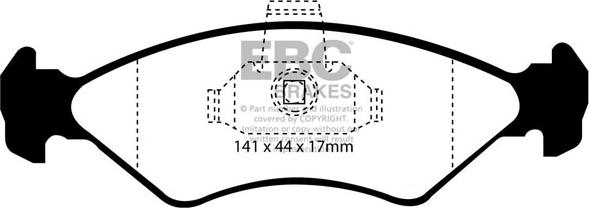 EBC Brakes DP1050 - Jarrupala, levyjarru inparts.fi