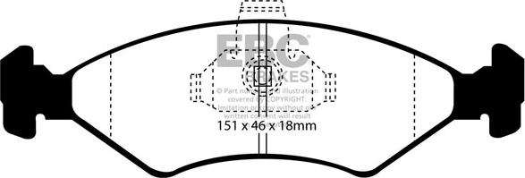 EBC Brakes DP41051R - Jarrupala, levyjarru inparts.fi