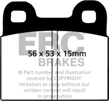 EBC Brakes DP105 - Jarrupala, levyjarru inparts.fi