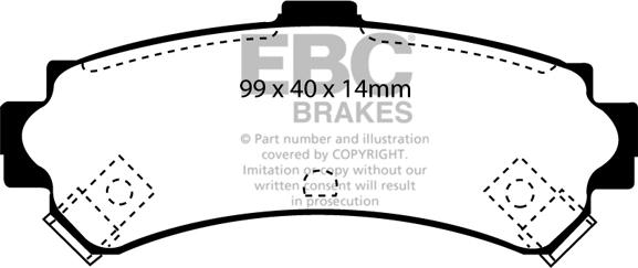 EBC Brakes DP1067 - Jarrupala, levyjarru inparts.fi