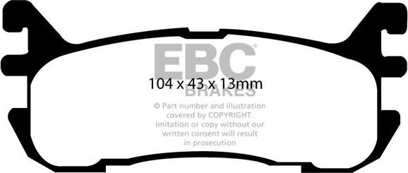 EBC Brakes DP1003 - Jarrupala, levyjarru inparts.fi