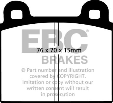 EBC Brakes DP5103NDX - Jarrupala, levyjarru inparts.fi