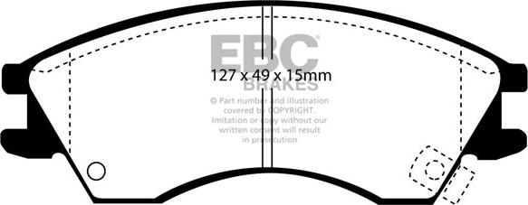 EBC Brakes DP1029 - Jarrupala, levyjarru inparts.fi