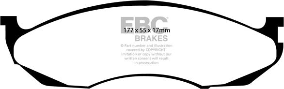 EBC Brakes DP41022R - Jarrupala, levyjarru inparts.fi