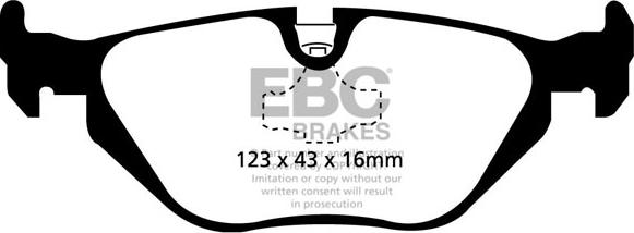 EBC Brakes DP51079NDX - Jarrupala, levyjarru inparts.fi