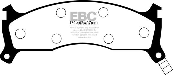 EBC Brakes DP1073 - Jarrupala, levyjarru inparts.fi