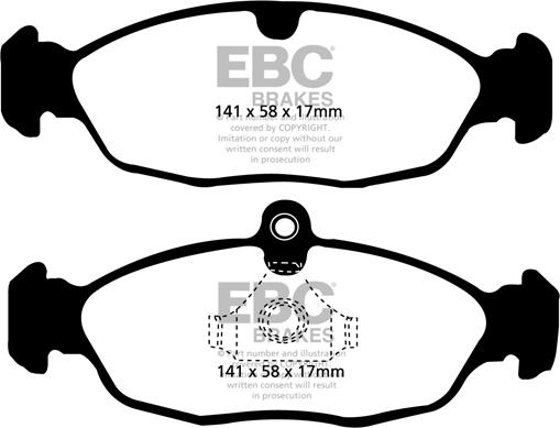 EBC Brakes DP1198 - Jarrupala, levyjarru inparts.fi