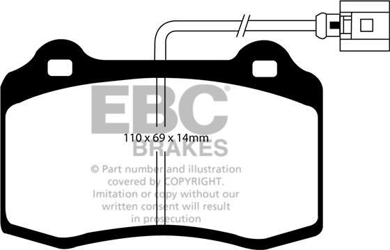 EBC Brakes DP41140/2R - Jarrupala, levyjarru inparts.fi