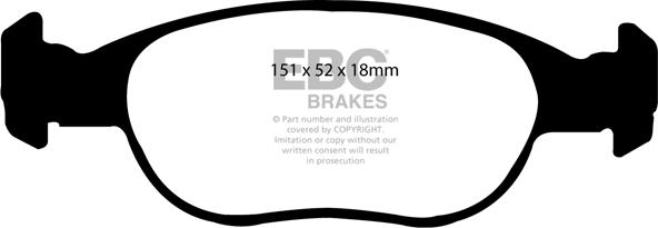 EBC Brakes DP1141 - Jarrupala, levyjarru inparts.fi