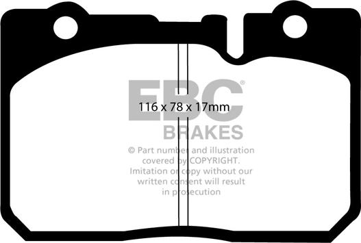 EBC Brakes DP1154 - Jarrupala, levyjarru inparts.fi