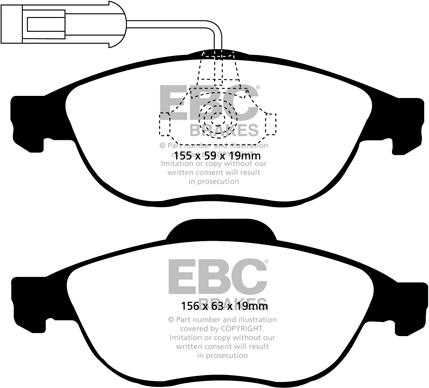 EBC Brakes DP1153 - Jarrupala, levyjarru inparts.fi