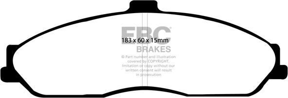 EBC Brakes DP51162NDX - Jarrupala, levyjarru inparts.fi