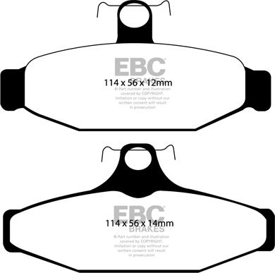 EBC Brakes DP1167 - Jarrupala, levyjarru inparts.fi