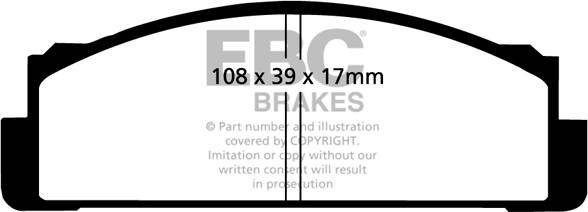 EBC Brakes DP116 - Jarrupala, levyjarru inparts.fi