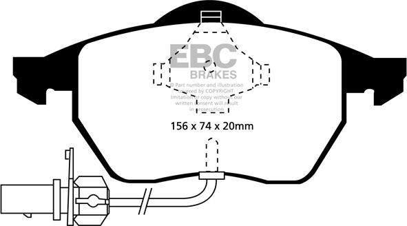 EBC Brakes DP41114R - Jarrupala, levyjarru inparts.fi