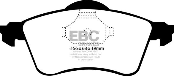 EBC Brakes DP61115 - Jarrupala, levyjarru inparts.fi