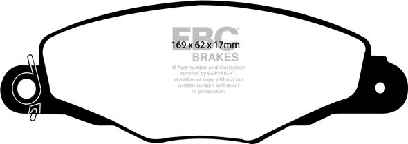 EBC Brakes DP1188 - Jarrupala, levyjarru inparts.fi