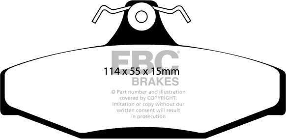 EBC Brakes DP1132 - Jarrupala, levyjarru inparts.fi