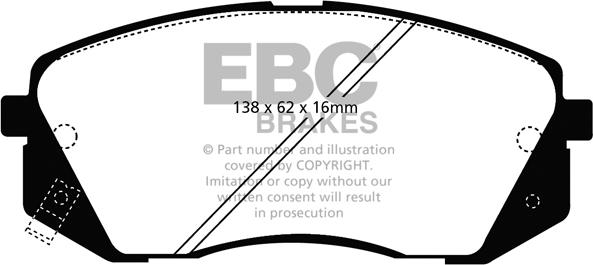 EBC Brakes DP21809 - Jarrupala, levyjarru inparts.fi