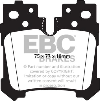 EBC Brakes DP1812 - Jarrupala, levyjarru inparts.fi