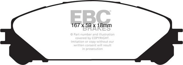 EBC Brakes DP1837 - Jarrupala, levyjarru inparts.fi