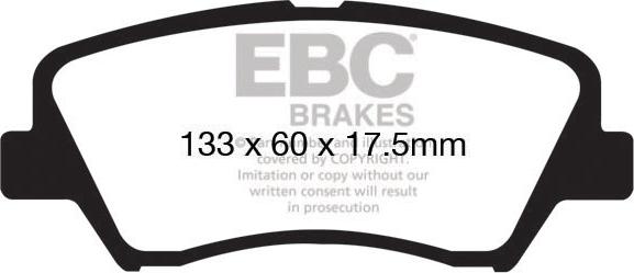 EBC Brakes DP21874 - Jarrupala, levyjarru inparts.fi