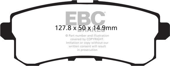 EBC Brakes DP41876R - Jarrupala, levyjarru inparts.fi