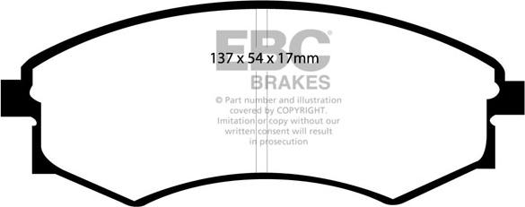 EBC Brakes DP1358 - Jarrupala, levyjarru inparts.fi