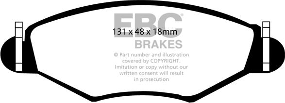 EBC Brakes DP21366 - Jarrupala, levyjarru inparts.fi