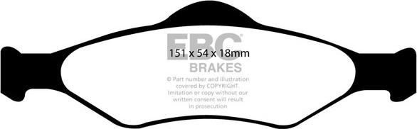 EBC Brakes DP1300 - Jarrupala, levyjarru inparts.fi