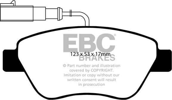 EBC Brakes DP1384/2 - Jarrupala, levyjarru inparts.fi