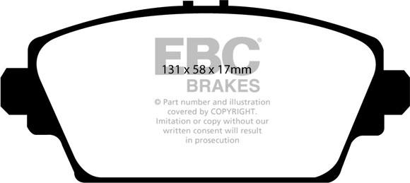 EBC Brakes DP51339NDX - Jarrupala, levyjarru inparts.fi