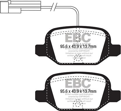 EBC Brakes DP1338/2 - Jarrupala, levyjarru inparts.fi