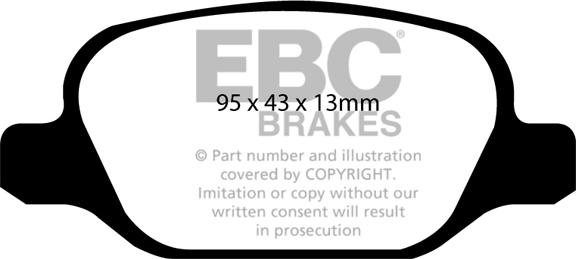 EBC Brakes DP1338 - Jarrupala, levyjarru inparts.fi