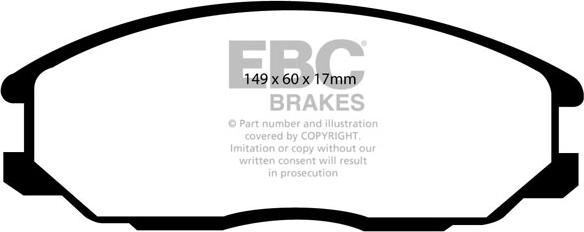 EBC Brakes DP41332R - Jarrupala, levyjarru inparts.fi