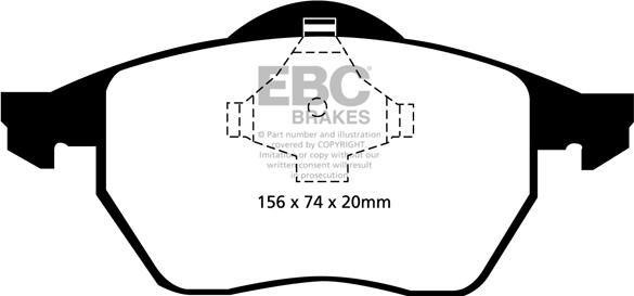 EBC Brakes DP1324 - Jarrupala, levyjarru inparts.fi