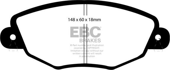 EBC Brakes DP21322 - Jarrupala, levyjarru inparts.fi