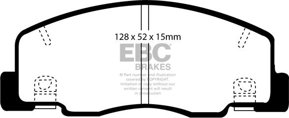 EBC Brakes DP1204 - Jarrupala, levyjarru inparts.fi