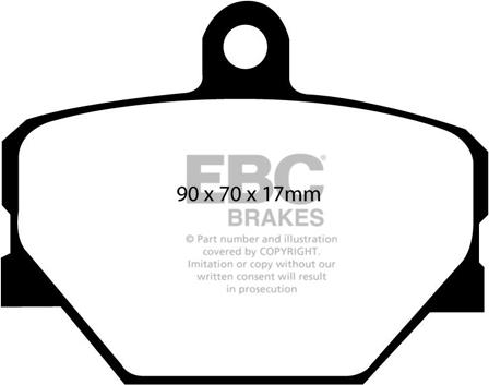 EBC Brakes DP21287 - Jarrupala, levyjarru inparts.fi