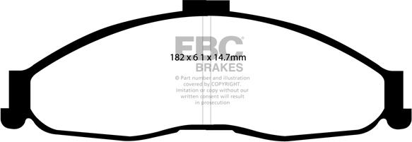 EBC Brakes DP1239 - Jarrupala, levyjarru inparts.fi