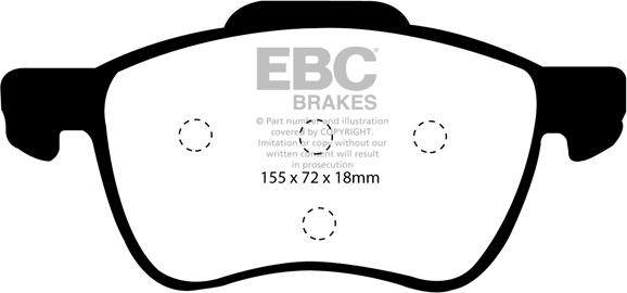 EBC Brakes DP1229 - Jarrupala, levyjarru inparts.fi